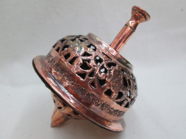 Copper Hanukah Dreidel Grogger - Image 3