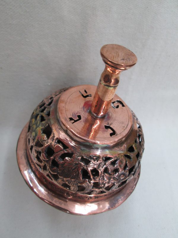 Copper Hanukah Dreidel Grogger - Image 6