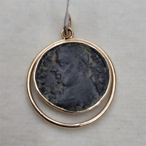 Antique Roman coin pendant - Image 4