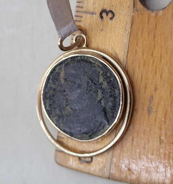 Antique Roman coin pendant - Image 6