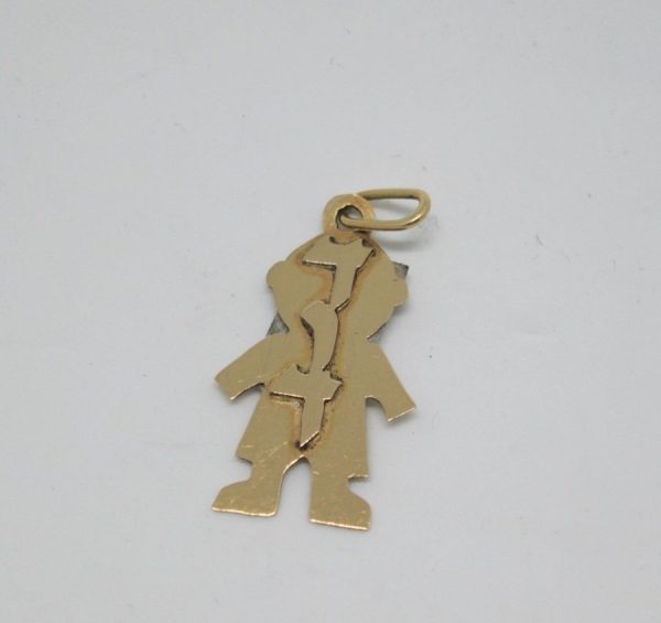 You can order 14 carat gold boy name pendant with heavier gold bar, and price will be according to gold thickness 1.5 cm X 2.4 cm gold bar thickness 0.5 cm.
