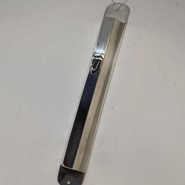 Handmade sterling silver Front Door Mezuzah Smooth contemporary suitable for parchment up to 13.5 cm .Dimension 2.1 cm X 19 cm approximately.