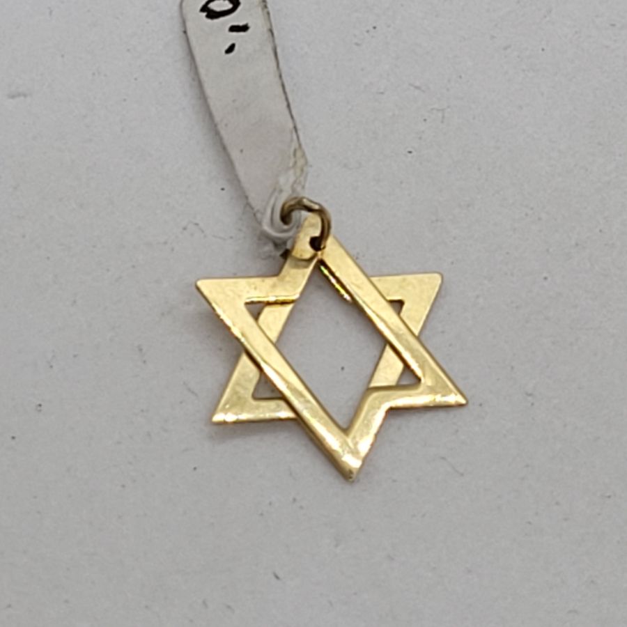 Gold MagenDavid Pendant Mobile.14 Carat Gold Magen David Star Pendant Mobile Small handmade 14 carat gold mobile star of David 2 parts.