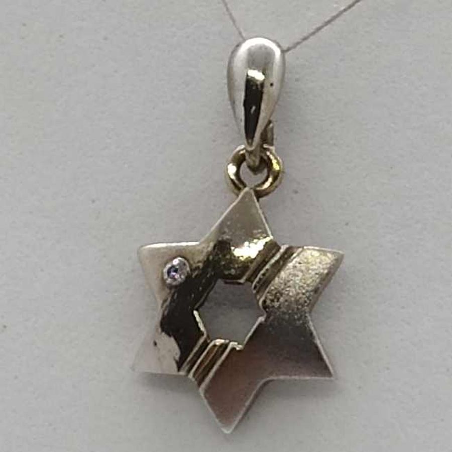 MagenDavid Pendant White Gold - Image 4