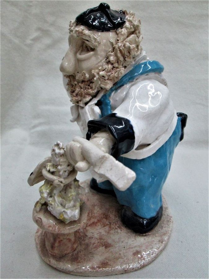 Ceramic Sculpture Shochet Slaughterer - Image 4