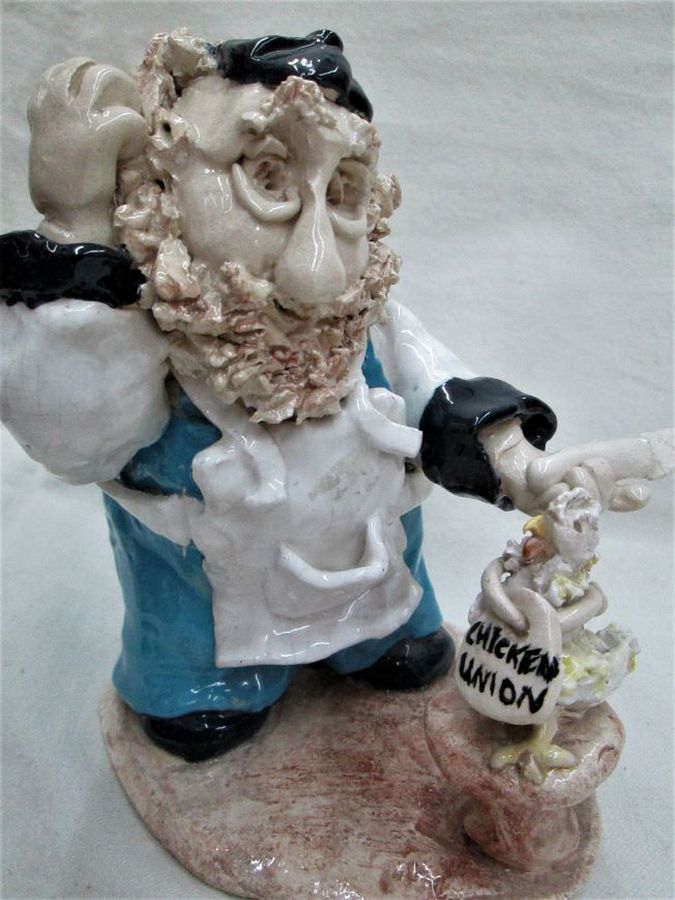 Ceramic Sculpture Shochet Slaughterer - Image 5
