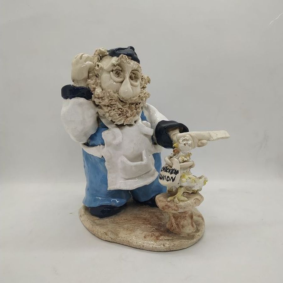 Ceramic Sculpture Shochet Slaughterer - Image 6