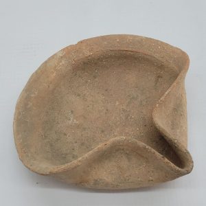Antique Oil Lamp Shell Shape King David era  1500 BC. The shell shape style used as before using pottery oil lamps, they used big shells.