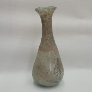 Genuine Roman Glass antique amphora found in Israel 1st century BC.  One can see the antique patina on it  made two millennium ago.