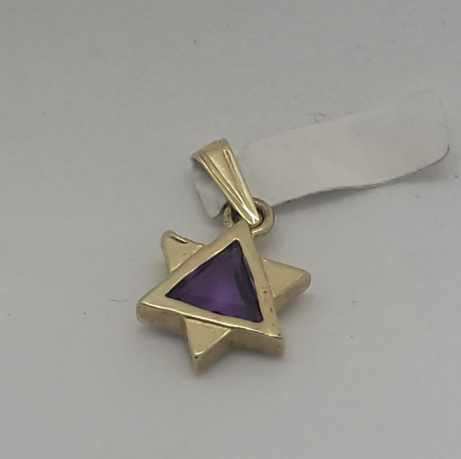 MagenDavid Star Pendant Amethyst - Image 10