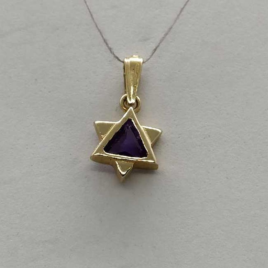 MagenDavid Star Pendant Amethyst - Image 5