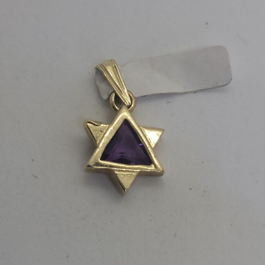 MagenDavid Star Pendant Amethyst - Image 6
