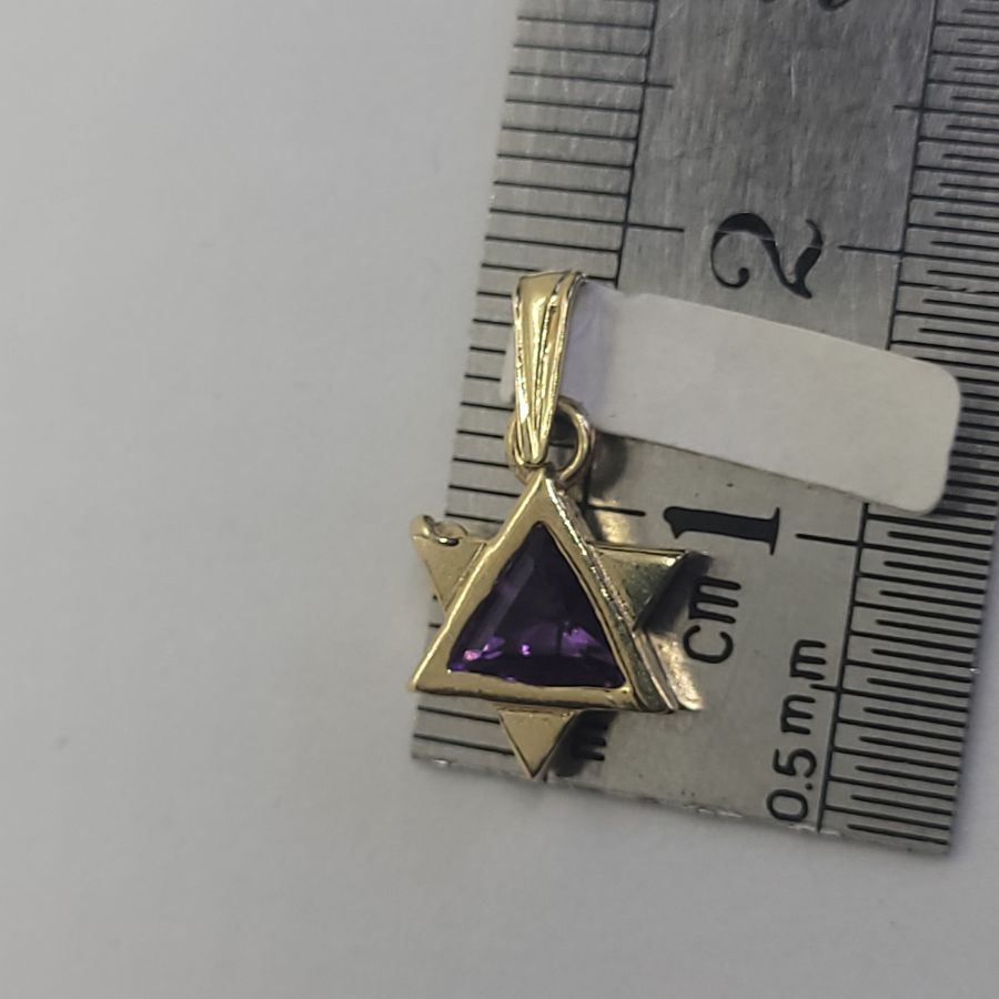 MagenDavid Star Pendant Amethyst - Image 7