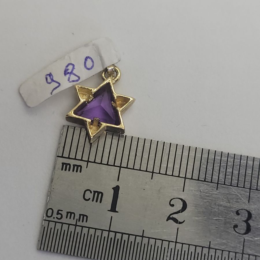 MagenDavid Star Pendant Amethyst - Image 8