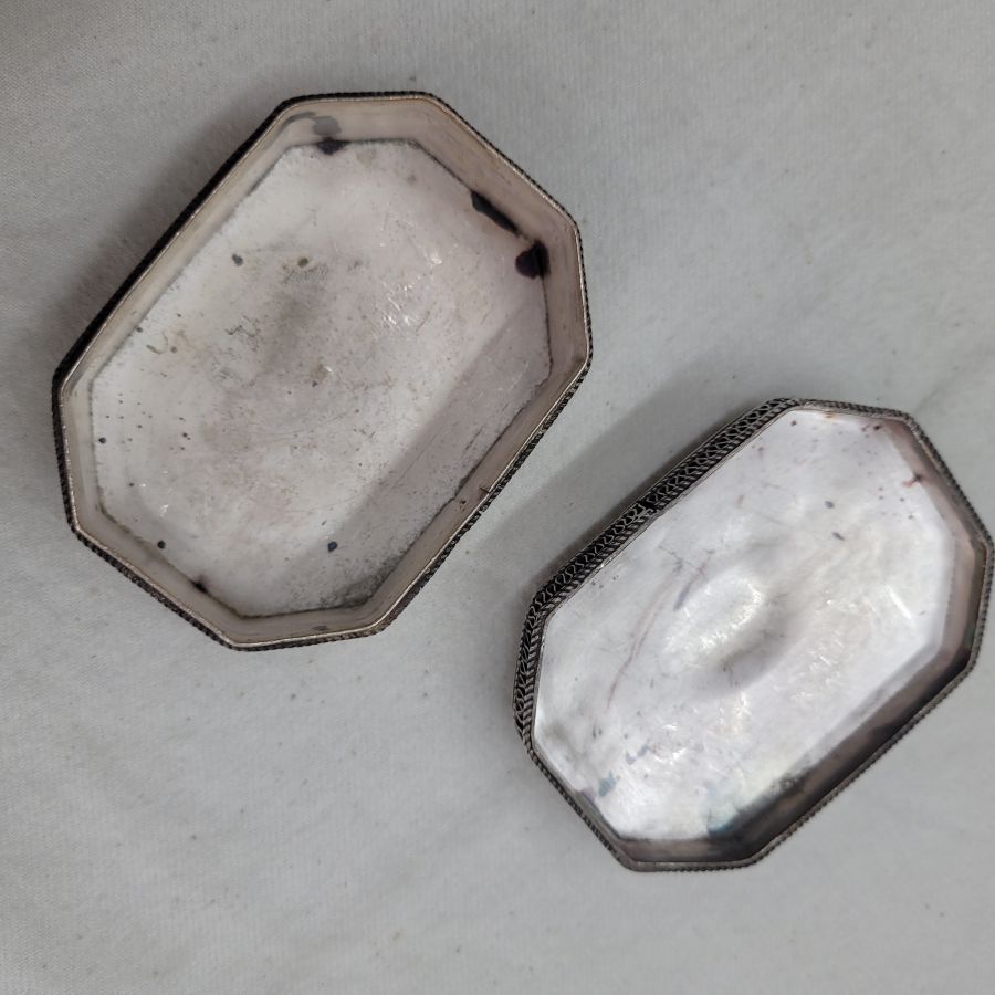 Vintage silver Tobacco Box - Image 4