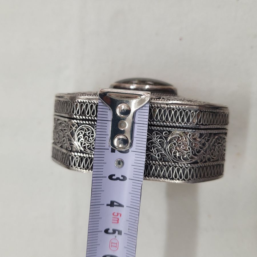 Vintage silver Tobacco Box - Image 6