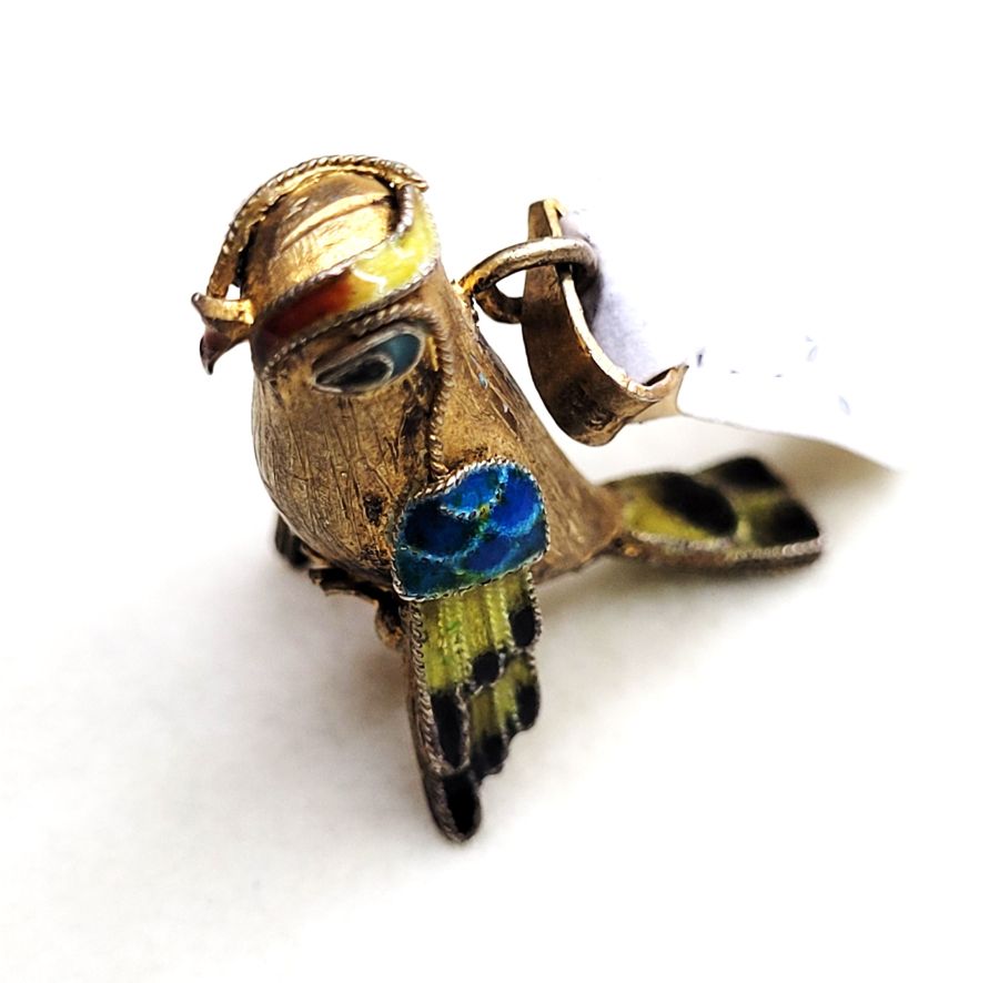 Silver Pendant Exotic Parrot - Image 3