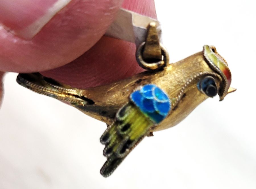 Silver Pendant Exotic Parrot - Image 4