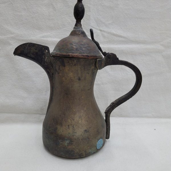 Handmade Vintage Simple Coffee Kettle from middle east early twenties century with simple smooth designs. Dimension 27 cm X 12 cm X 27 cm.
