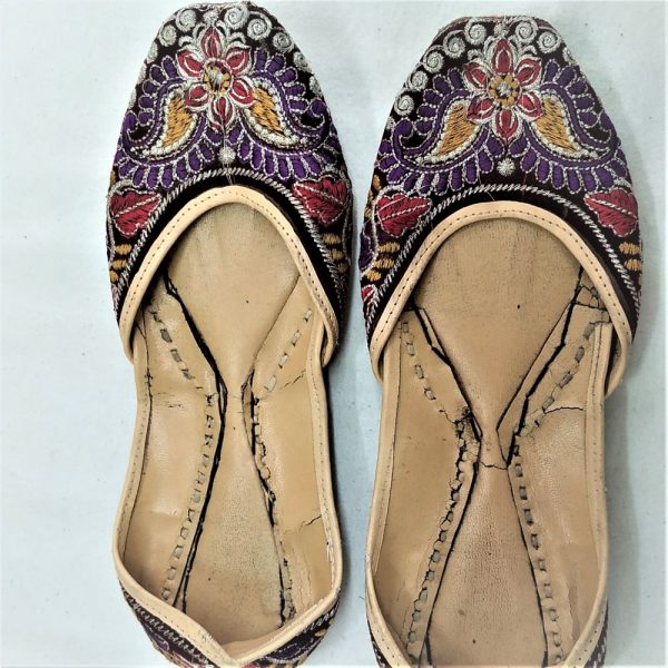Handmade embroidered Vintage Kurdish Bridal Shoes used and was apart of the bride dowry. In good condition as can be seen in photos.