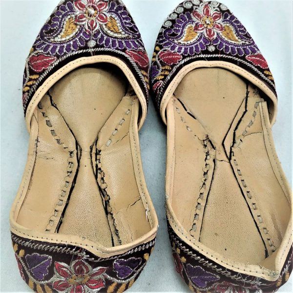 Handmade embroidered Vintage Kurdish Bridal Shoes used and was apart of the bride dowry. In good condition as can be seen in photos.