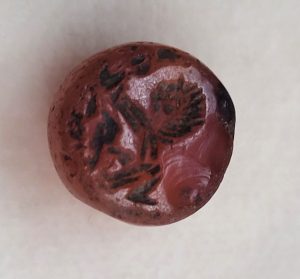 Antique Jewish seal Agate stone 17th century, probably used to seal Jewish letters or documents found in the middle East.