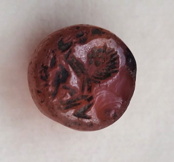 Antique Jewish seal Agate stone 17th century, probably used to seal Jewish letters or documents found in the middle East.