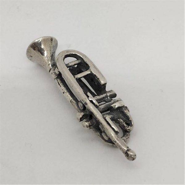 Handmade sterling Silver miniature statue trumpet. I have in stock many music instrument like violin , guitar, saxophone and many more.
