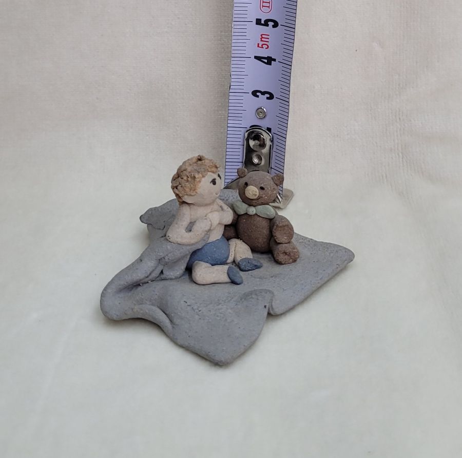 Kid's Bear Ceramic Sculpture - Image 3