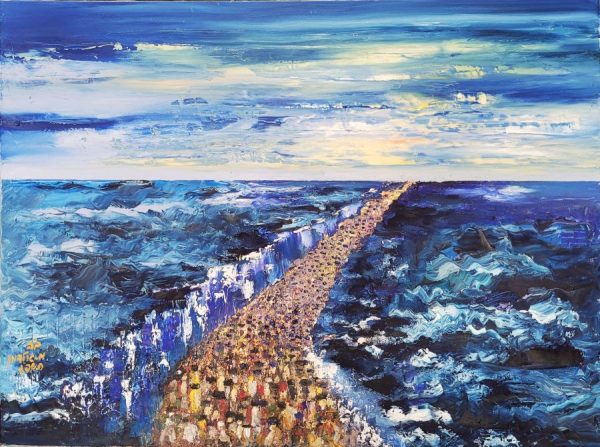 Exodus Sea Crossing Painting - Image 3