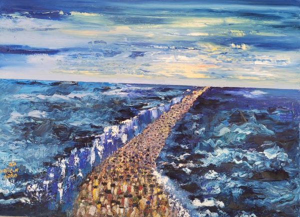 Exodus Sea Crossing Painting - Image 6