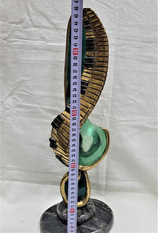 Bronze sculpture piano keyboard - Image 3