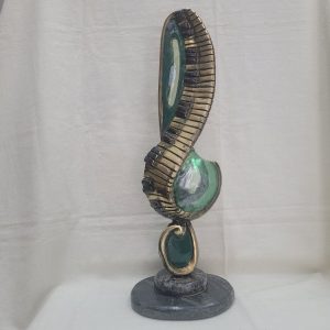 Bronze sculpture piano keyboard is an original and one of a kind made by Y. Ethan. He never duplicate his art works 46 cm X 15 cm X 17 cm approximately.