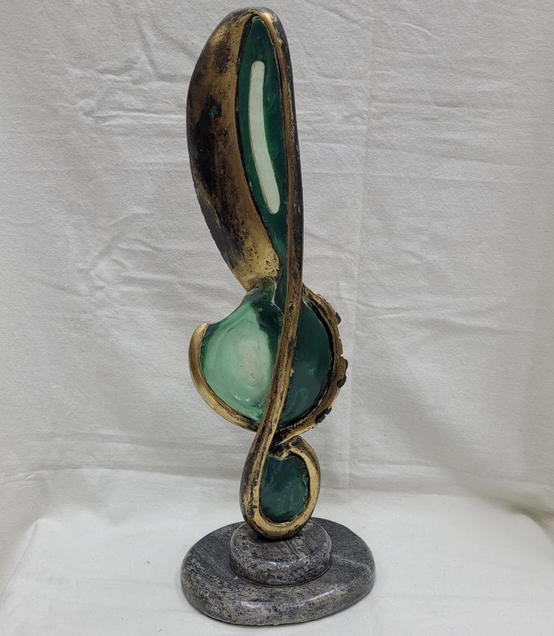 Bronze sculpture piano keyboard - Image 9