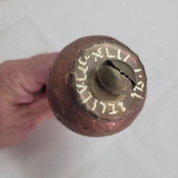 Vintage Purim Grogger copper - Image 11