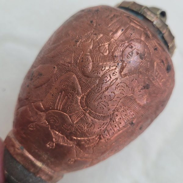 Vintage Purim Grogger copper - Image 13