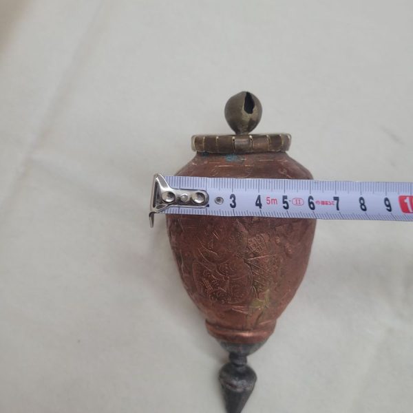 Vintage Purim Grogger copper - Image 16
