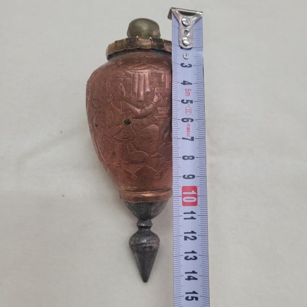 Vintage Purim Grogger copper - Image 17