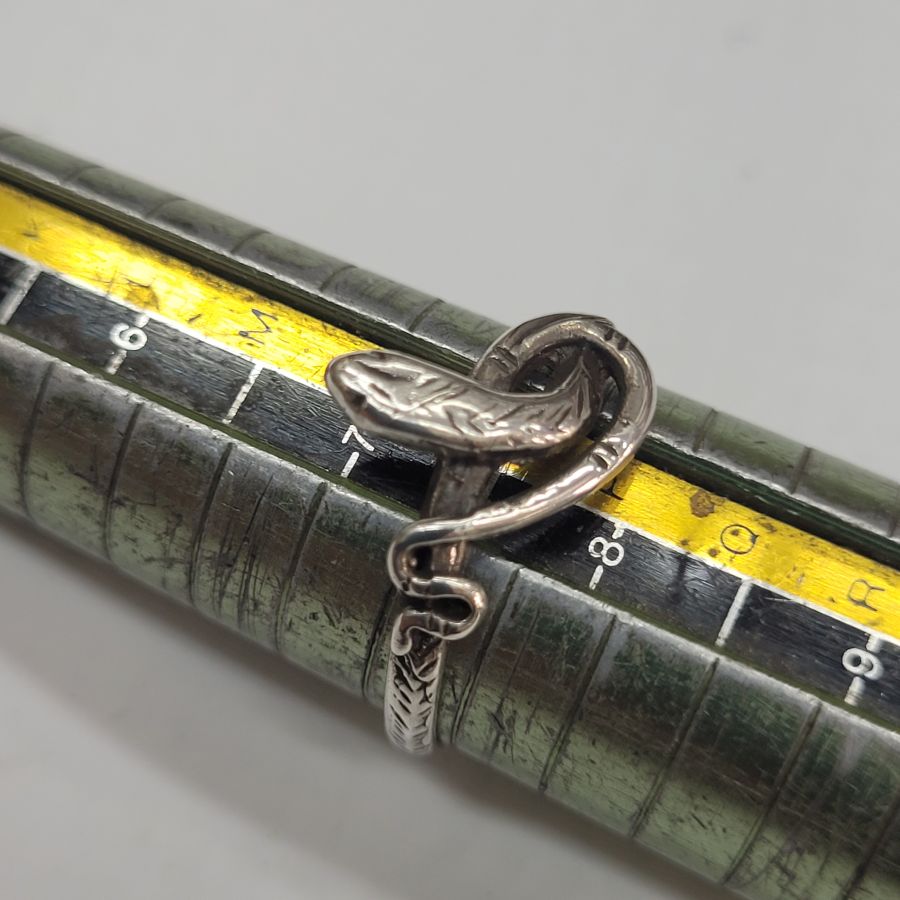 Silver Cobra snake ring - Image 11