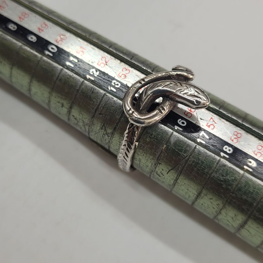 Silver Cobra snake ring - Image 12