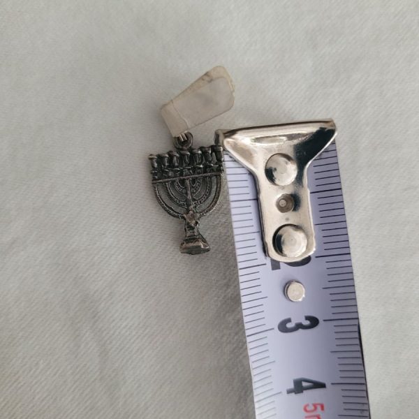 Silver Small Menorah Pendant - Image 6