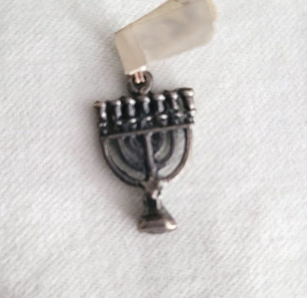 Silver Small Menorah Pendant - Image 7