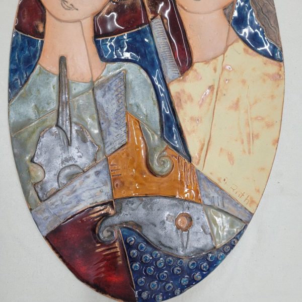 Oval tile loving couple - Image 7