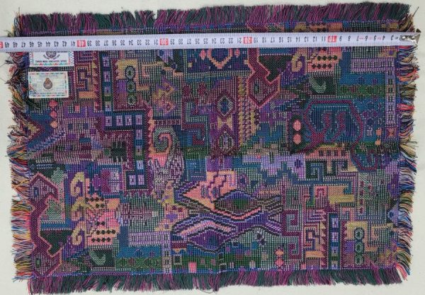 Druze placemat rectangle violet - Image 3