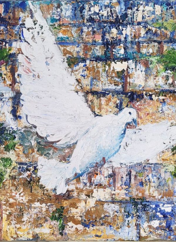 Doves in Kotel painting - Image 5