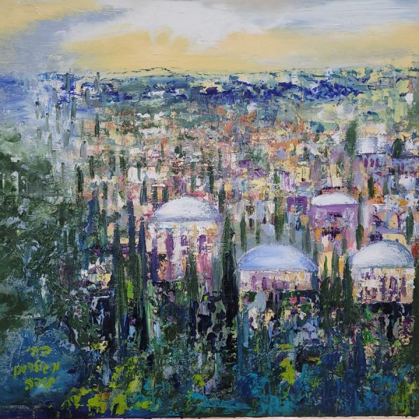 Jerusalem panorama abstract painting - Image 3