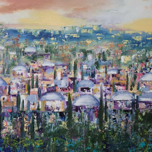 Jerusalem panorama abstract painting - Image 5