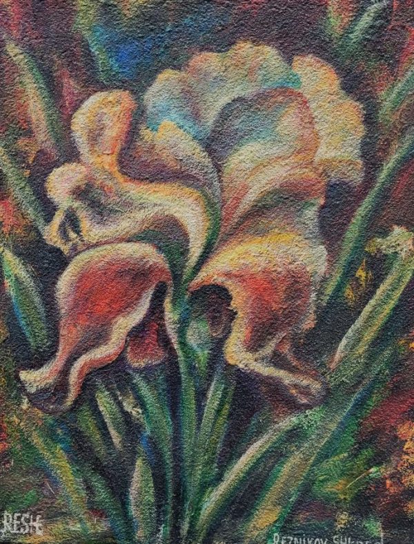 Iris impressionism oil painting - Image 3