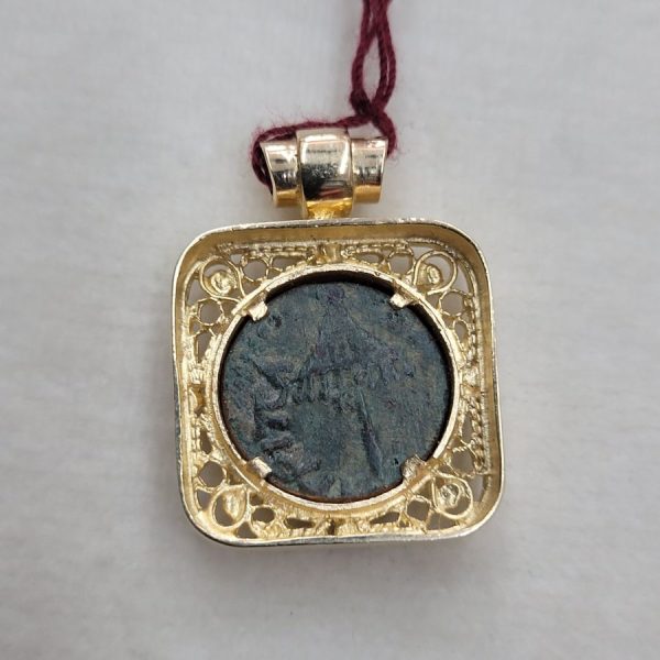 Antique coin Filigree Pendant - Image 3