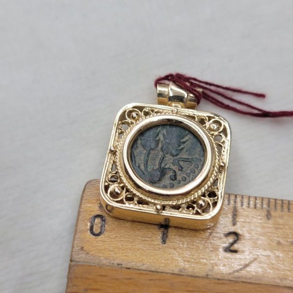 Antique coin Filigree Pendant - Image 5